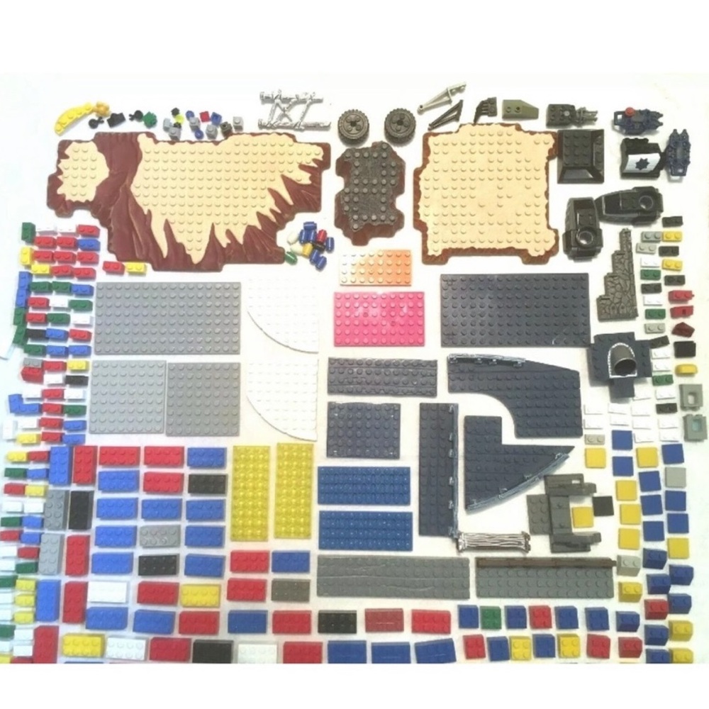 Lego Mega Blocks 480 Miscellaneous Pieces Bases Building Learning Toy Engineer